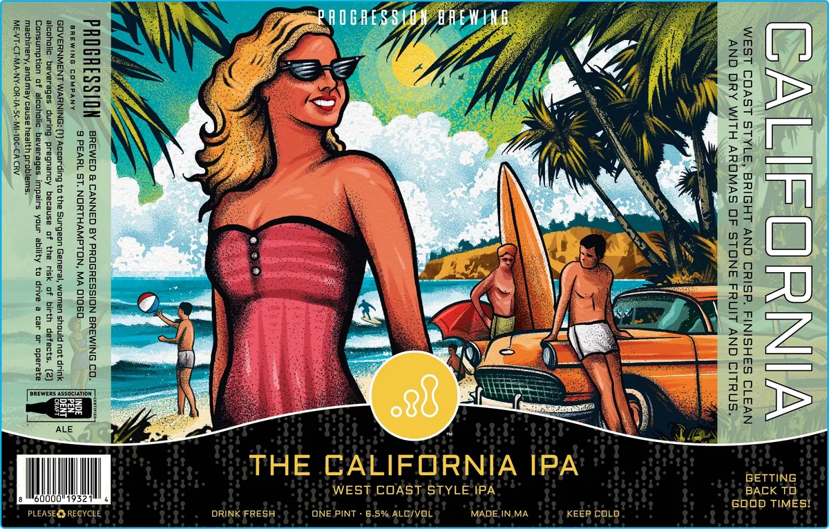 The California IPA — full label as filed with TTB