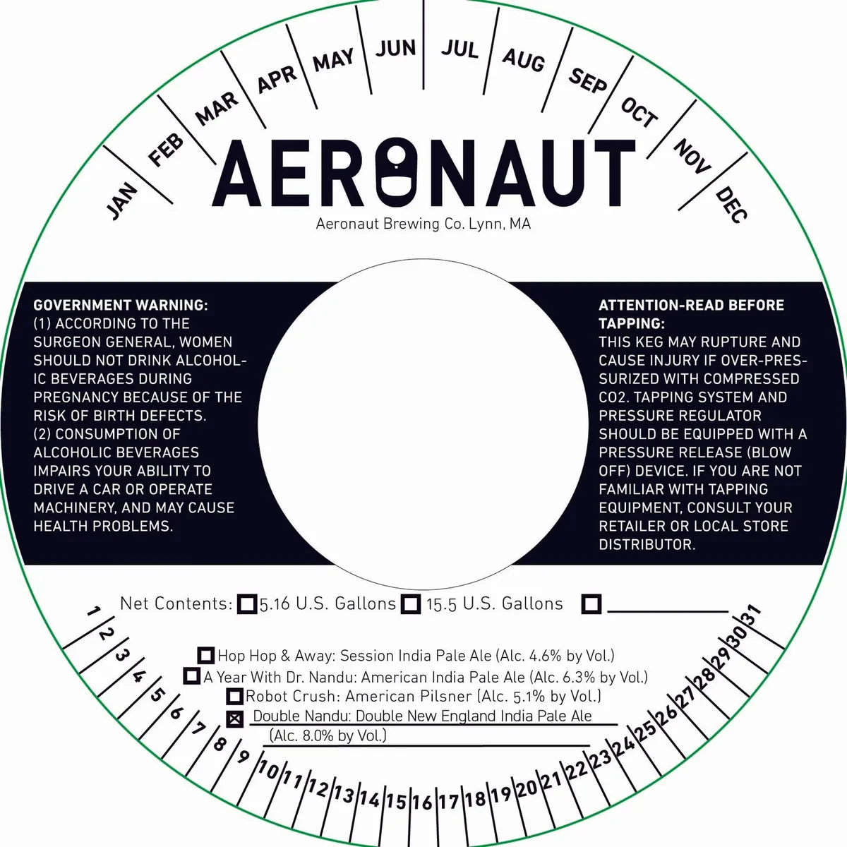 Double Nandu — full label as filed with TTB