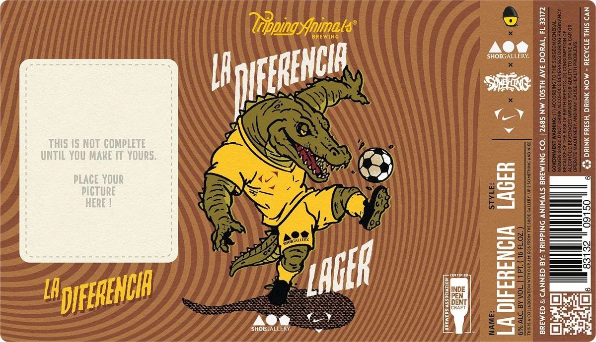 La Diferencia label art — TRIPPING ANIMALS BREWING