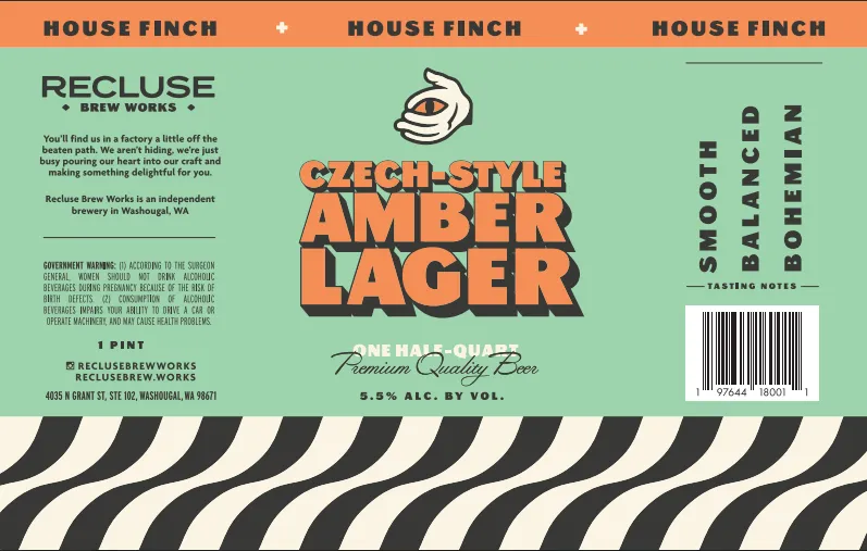 House Finch label