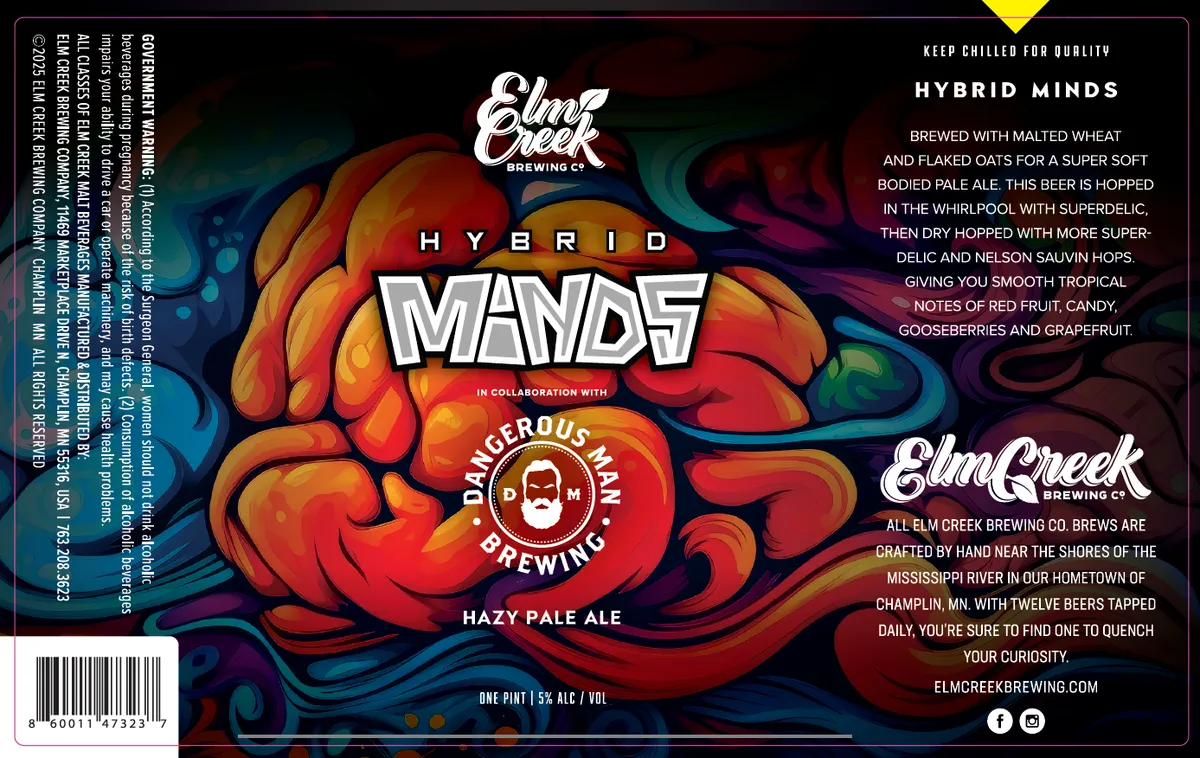 Hybrid Minds — full label as filed with TTB