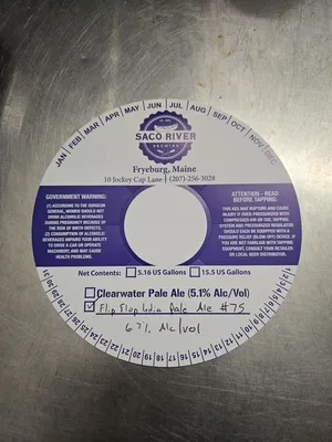 Flip Flop India Pale Ale #75 label