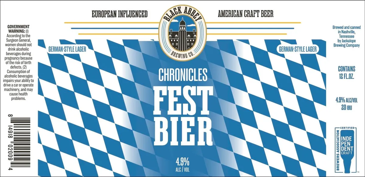 Chronicles Fest Bier — full label as filed with TTB