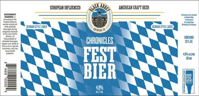 Chronicles Fest Bier label