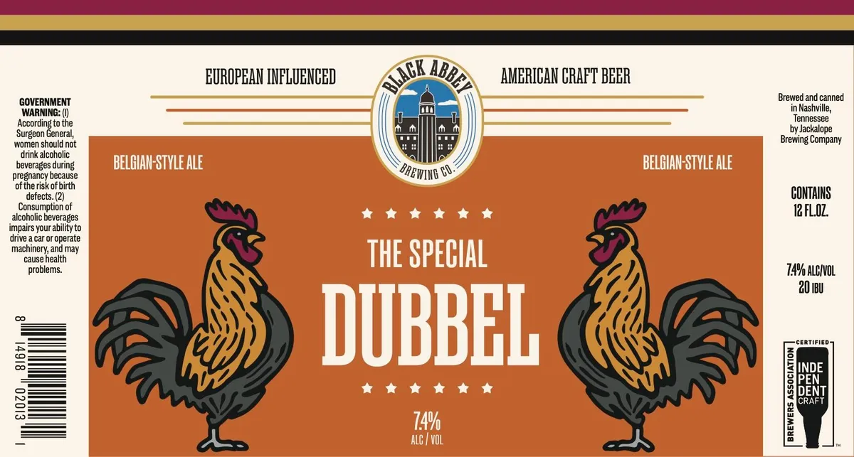The Special Dubbel — full label as filed with TTB