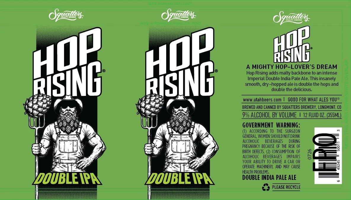 Hop Rising — full label as filed with TTB