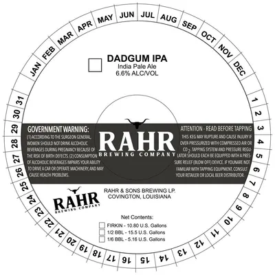 Dadgum IPA label