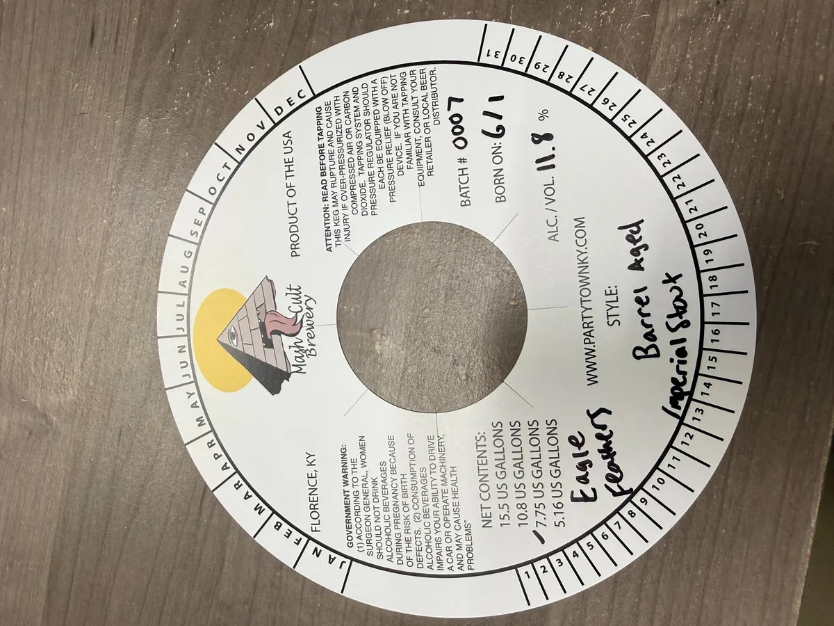 Eagle Feathers — full label as filed with TTB