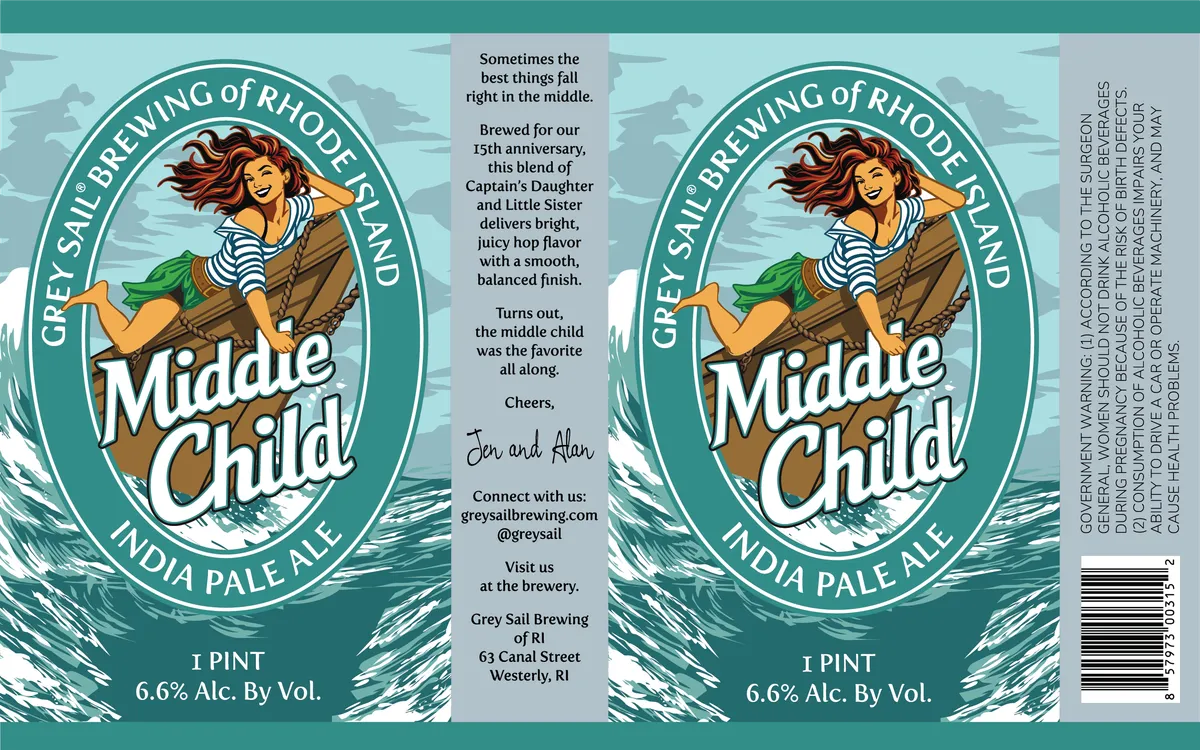 Middle Child — full label as filed with TTB