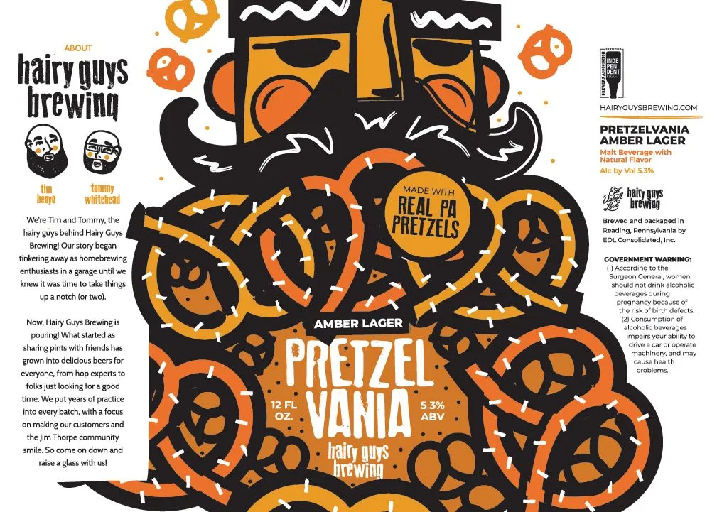 Pretzelvania — full label as filed with TTB