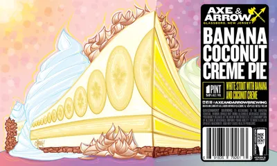 Banana Coconut Creme Pie label