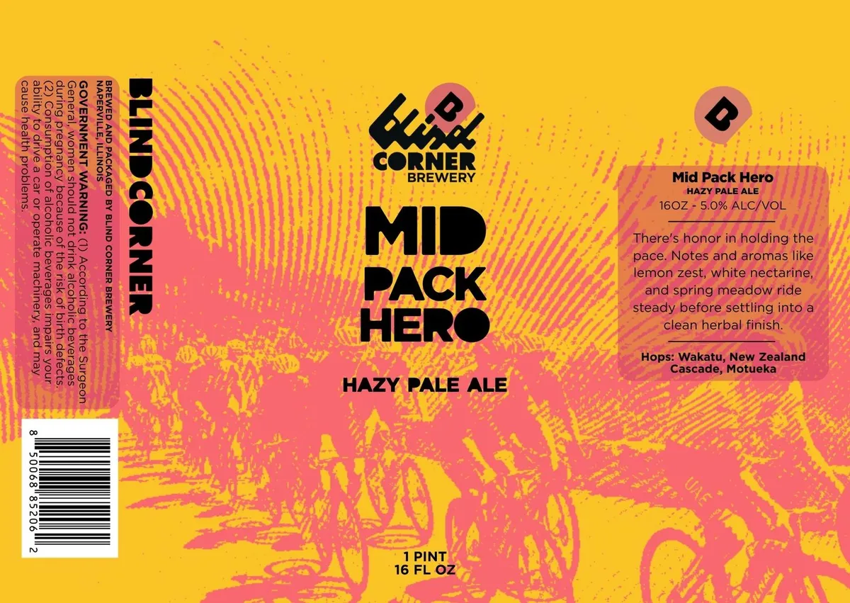Mid Pack Hero — full label as filed with TTB