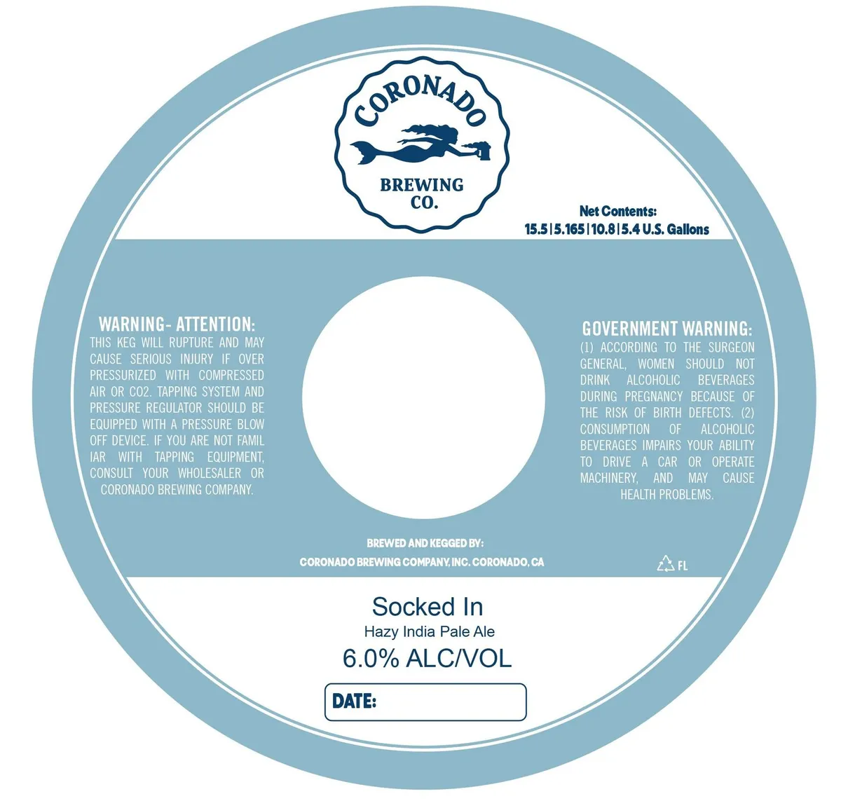 Socked In — full label as filed with TTB