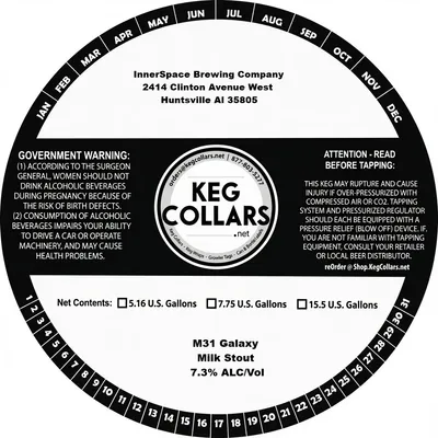 M31 Galaxy Milk Stout label