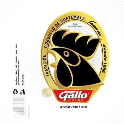 Galio Lager Beer label