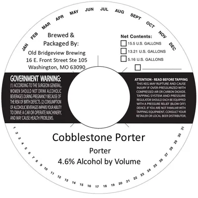 Cobblestone Porter label