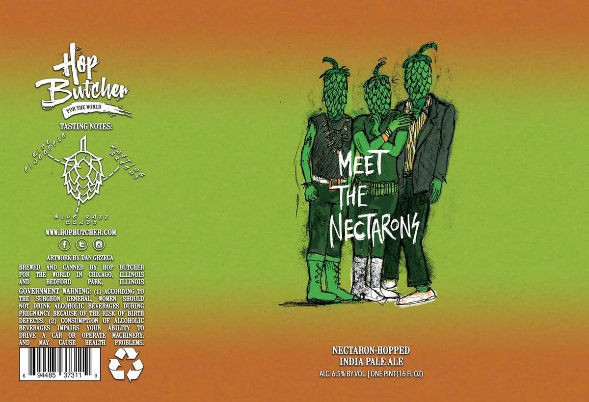 Meet The Nectarons — full label as filed with TTB