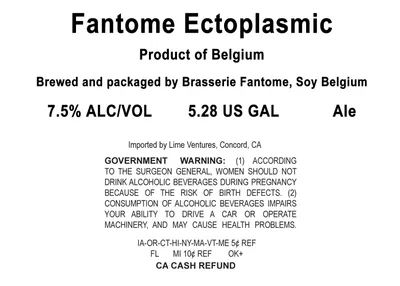 Fantome Ectoplasmic label