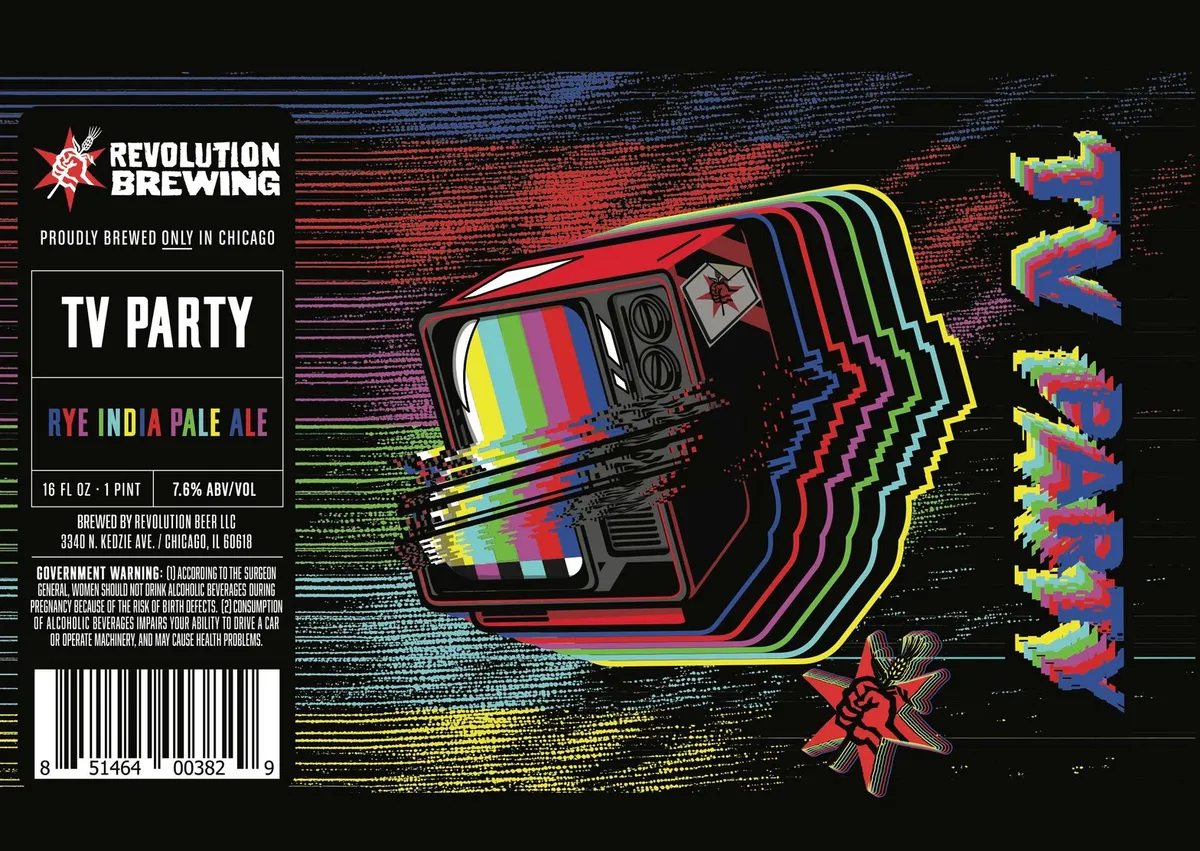 TV Party — full label as filed with TTB