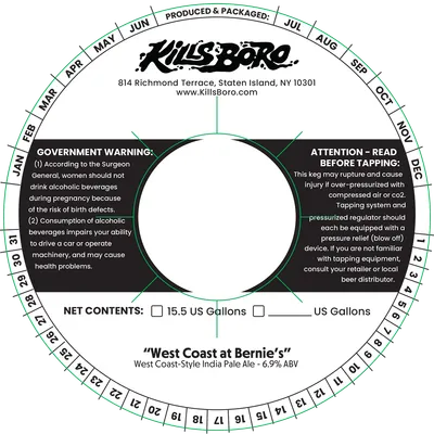 West Coast at Bernie's label