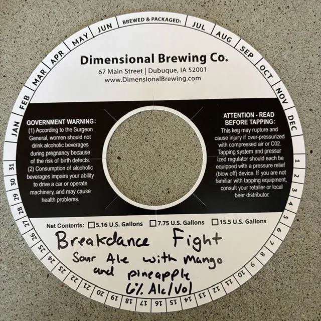 Breakdance Fight — full label as filed with TTB