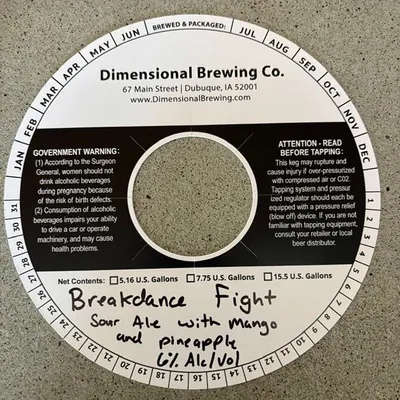 Breakdance Fight label