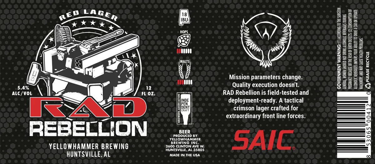 RAD Rebellion — full label as filed with TTB