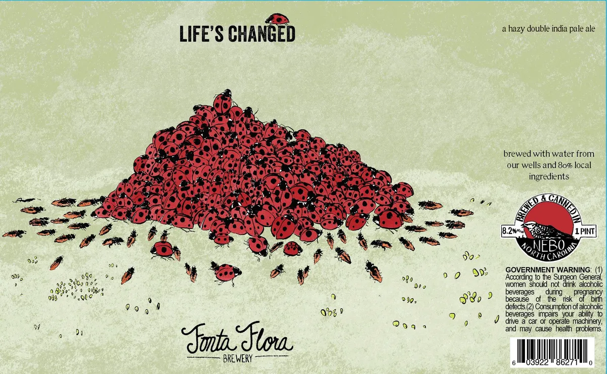 Life's Changed — full label as filed with TTB