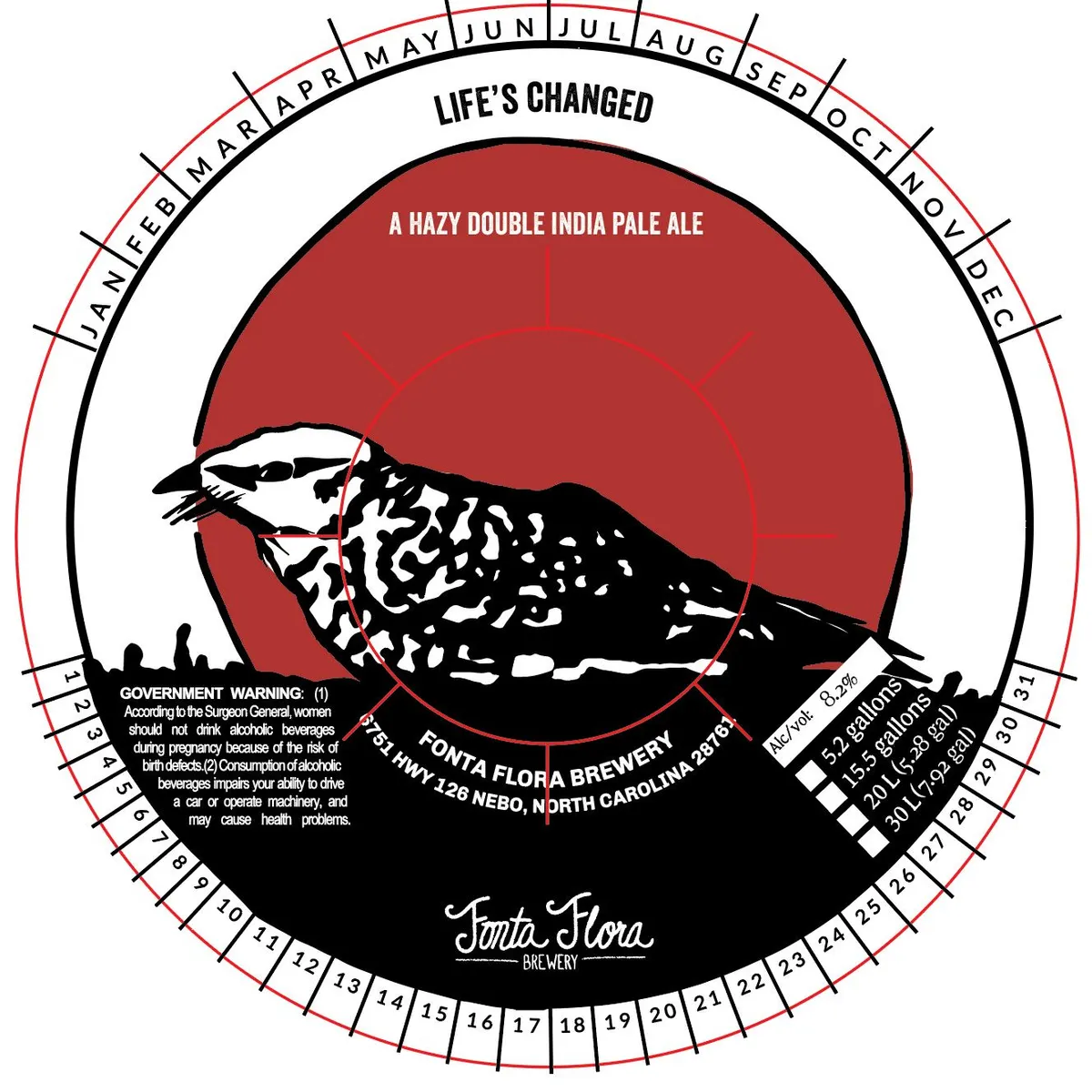 Life's Changed — full label as filed with TTB