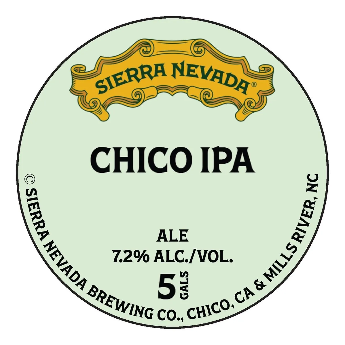 Chico IPA — full label as filed with TTB