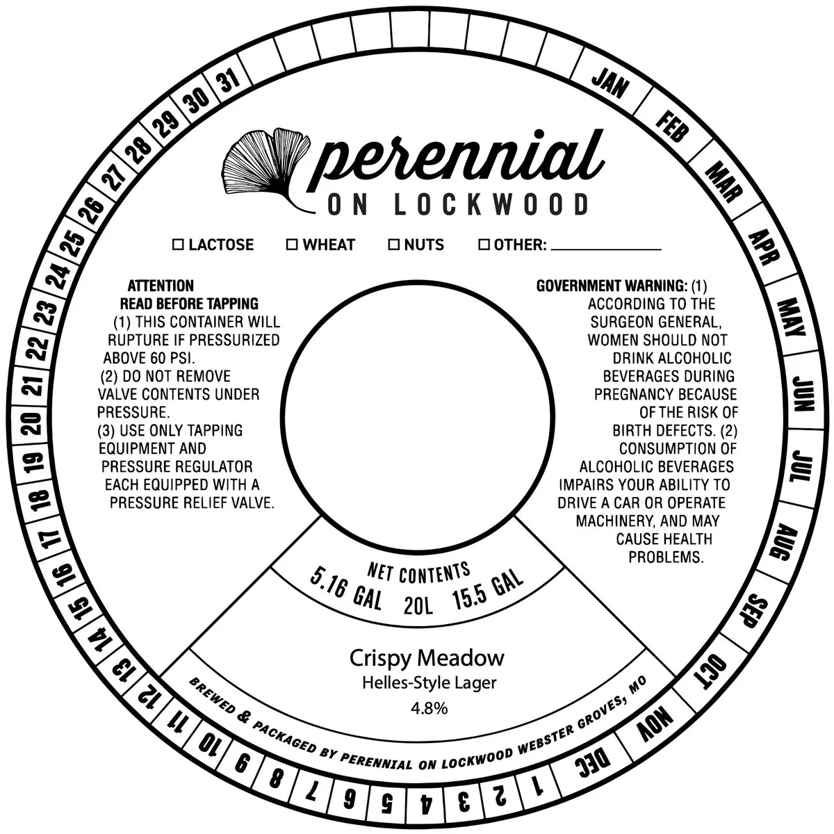 Crispy Meadow — full label as filed with TTB