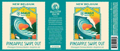 Pineapple Swipe Out label