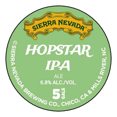 Hopstar IPA label