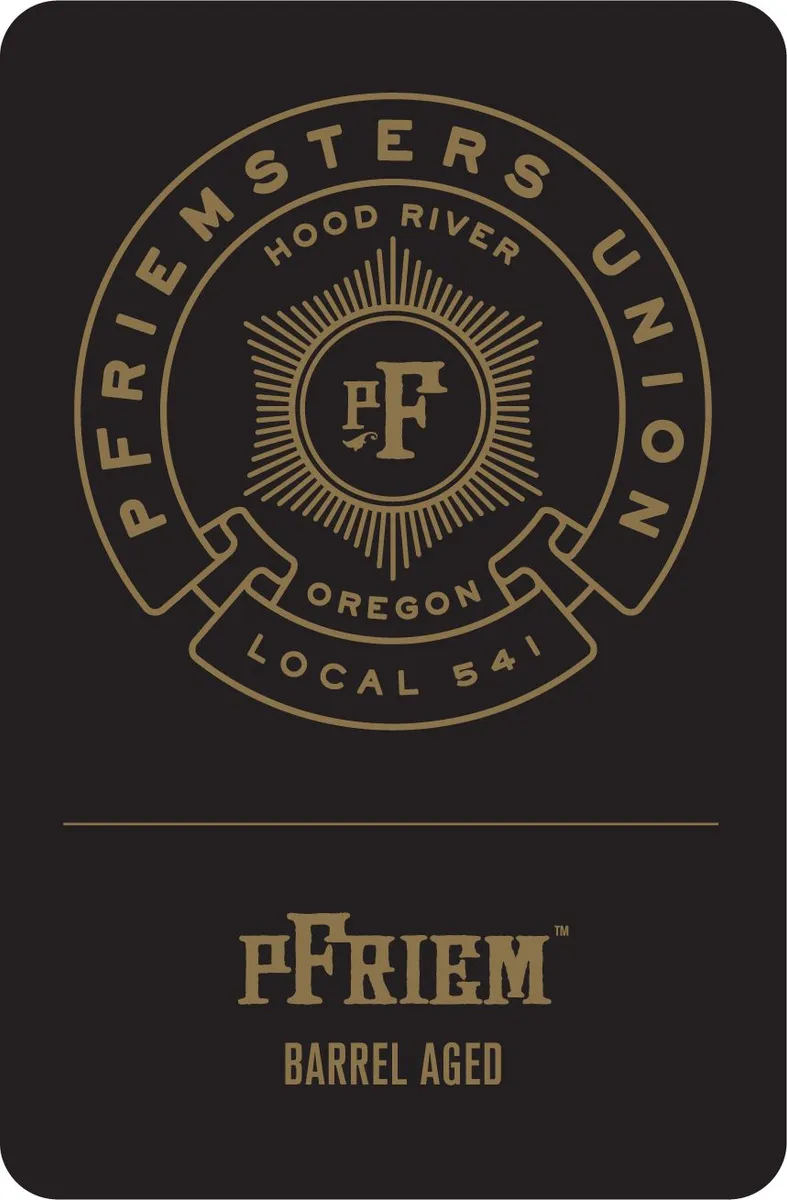 Bourbon Barrel Aged Mint Chocolate Stout label art — PFRIEM FAMILY BREWERS