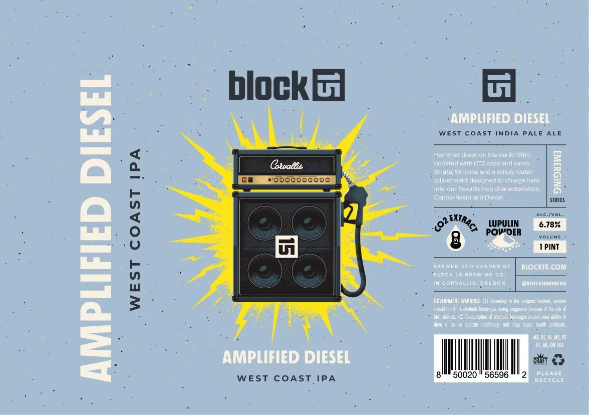 Amplified Diesel — full label as filed with TTB