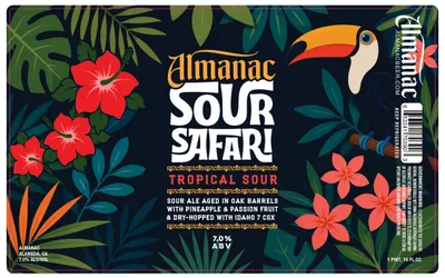 Sour Safari Tropical Sour label