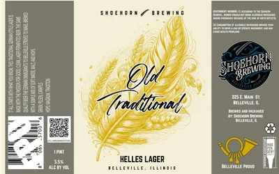 Old Traditional Helles Lager label