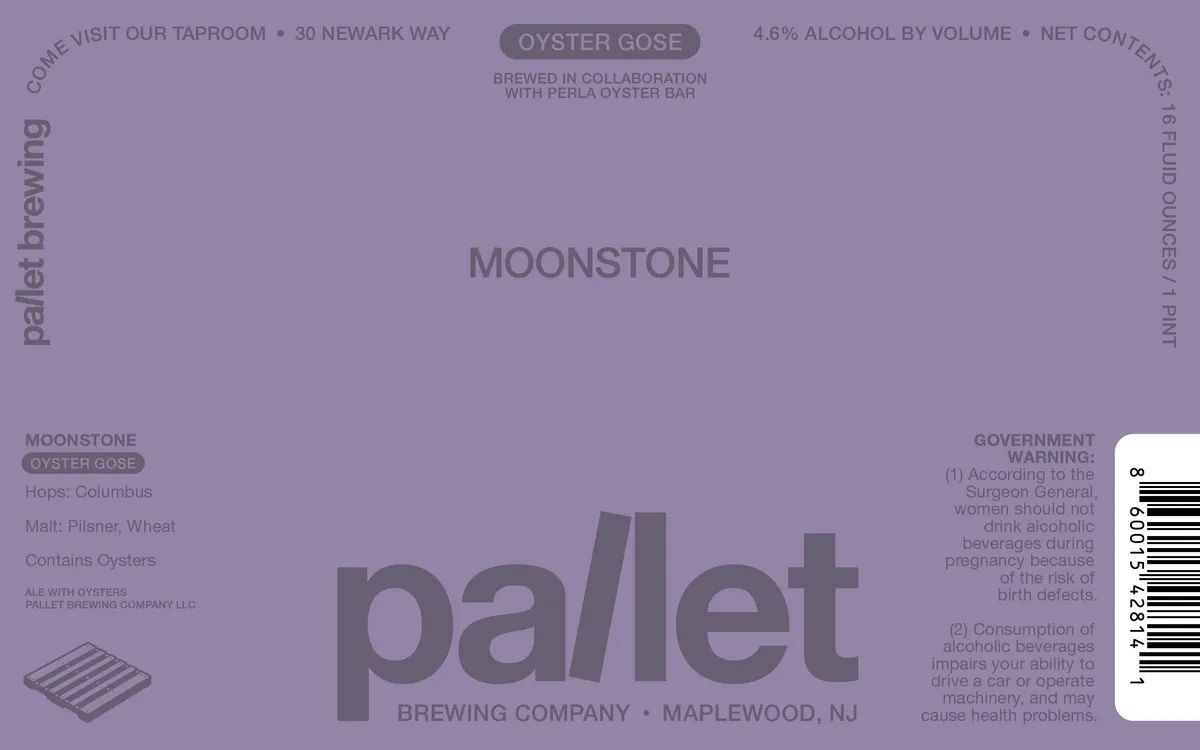 Moonstone — full label as filed with TTB