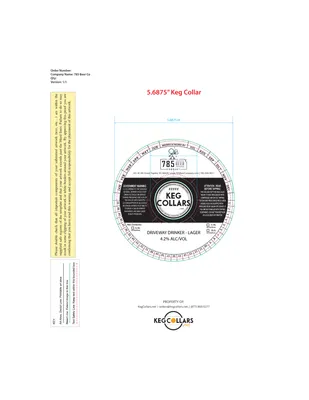 Driveway Drinker Lager label
