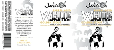 Barrel-Aged White Apparition label