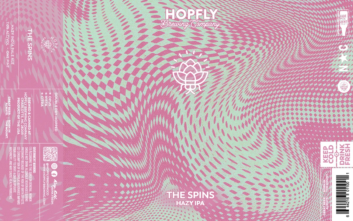 The Spins — full label as filed with TTB