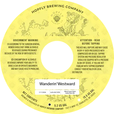 Wanderin' Westward label