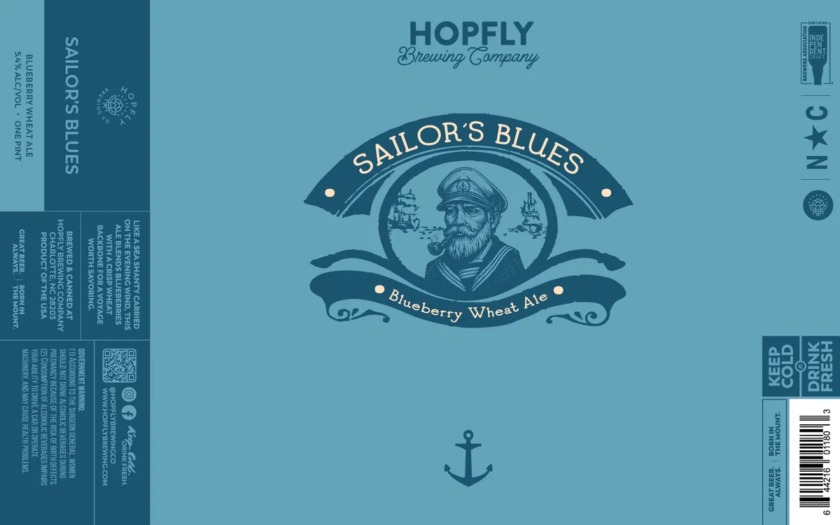 Sailor's Blues — full label as filed with TTB