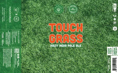 Touch Grass label