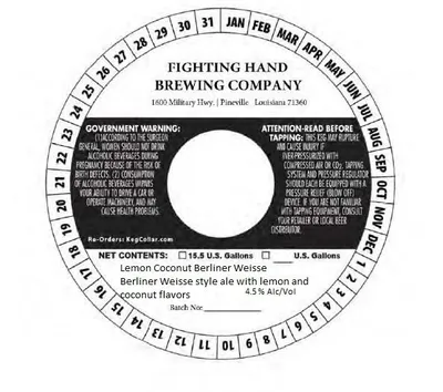 Lemon Coconut Berliner Weisse label