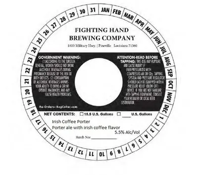 Irish Coffee Porter label
