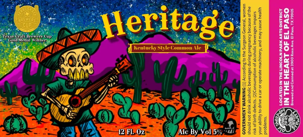 Heritage — full label as filed with TTB