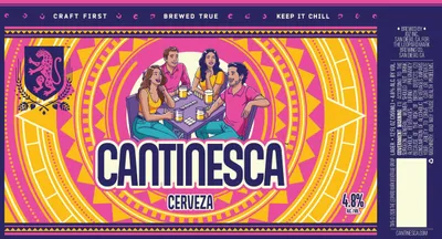 Cantinesca Cerveza label