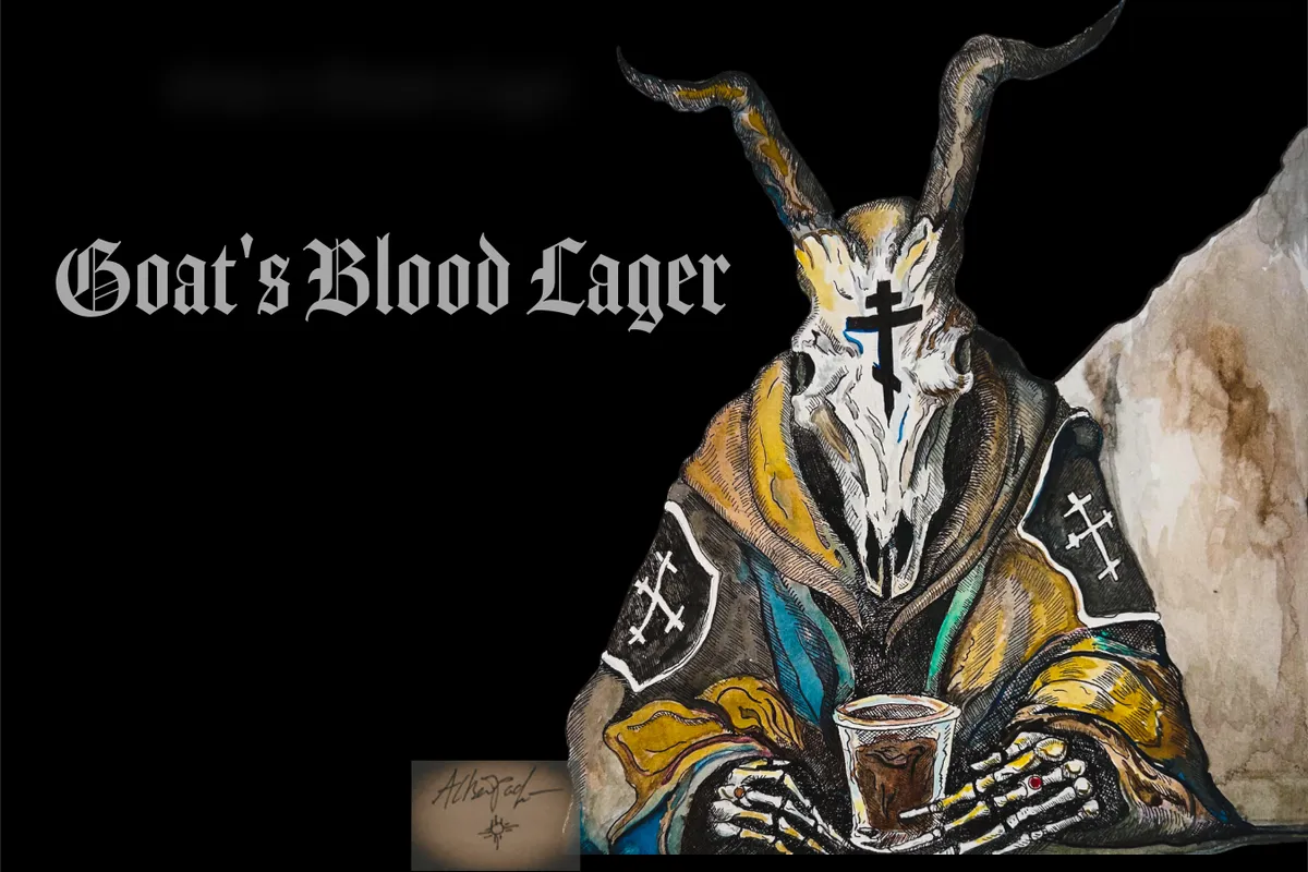 Goat's Blood Lager — full label as filed with TTB