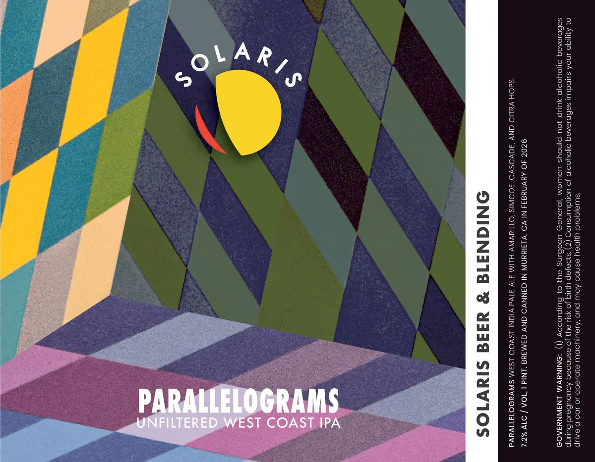 Parallelograms — full label as filed with TTB